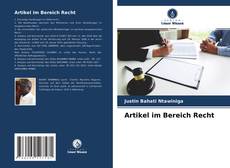 Buchcover von Artikel im Bereich Recht