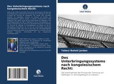Portada del libro de Des Unterbringungssystems nach kongolesischem Recht: