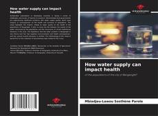 Buchcover von How water supply can impact health