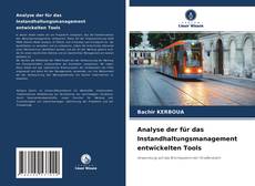 Analyse der für das Instandhaltungsmanagement entwickelten Tools的封面