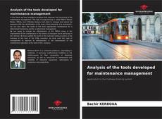 Buchcover von Analysis of the tools developed for maintenance management