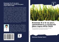 Обложка Влияние N и Si на рост, урожайность и качество риса сорта MTU-7029