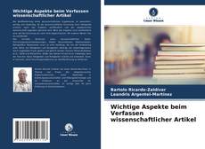 Borítókép a  Wichtige Aspekte beim Verfassen wissenschaftlicher Artikel - hoz