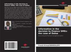 Couverture de Information in the decision to finance SMEs: the case of Daloa