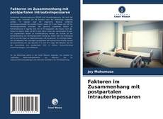 Capa do livro de Faktoren im Zusammenhang mit postpartalen Intrauterinpessaren 