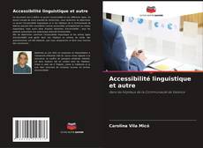 Accessibilité linguistique et autre kitap kapağı