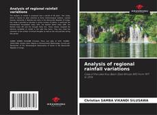 Buchcover von Analysis of regional rainfall variations