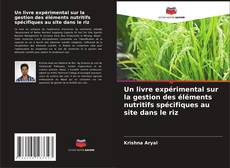 Un livre expérimental sur la gestion des éléments nutritifs spécifiques au site dans le riz kitap kapağı