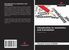 Buchcover von Introduction to semantics and translation