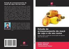Capa do livro de Estudo de armazenamento da maçã de caju e do seu sumo 