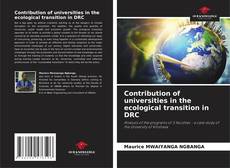 Copertina di Contribution of universities in the ecological transition in DRC