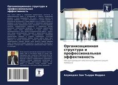 Buchcover von Организационная структура и профессиональная эффективность