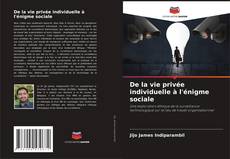 Buchcover von De la vie privée individuelle à l'énigme sociale