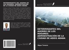 DETERMINANTES DEL AHORRO DE LOS HOGARES: ADMINISTRACIÓN DE LA CIUDAD DE ADDIS ABABA kitap kapağı