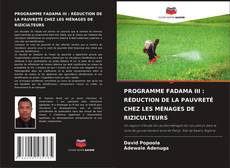 PROGRAMME FADAMA III : RÉDUCTION DE LA PAUVRETÉ CHEZ LES MÉNAGES DE RIZICULTEURS kitap kapağı