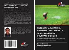 Обложка PROGRAMMA FADAMA III: RIDUZIONE DELLA POVERTÀ TRA LE FAMIGLIE DI COLTIVATORI DI RISO