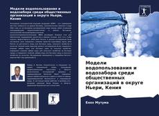 Bookcover of Модели водопользования и водозабора среди общественных организаций в округе Ньери, Кения