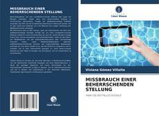 Buchcover von MISSBRAUCH EINER BEHERRSCHENDEN STELLUNG