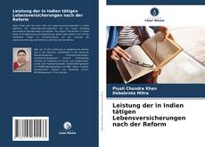 Capa do livro de Leistung der in Indien tätigen Lebensversicherungen nach der Reform 