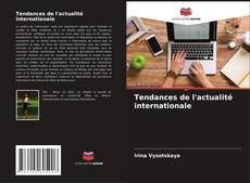 Tendances de l'actualité internationale kitap kapağı