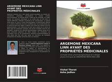 Обложка ARGEMONE MEXICANA LINN AYANT DES PROPRIÉTÉS MÉDICINALES
