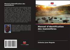 Manuel d'identification des mammifères kitap kapağı