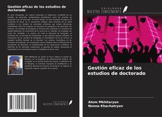 Gestión eficaz de los estudios de doctorado kitap kapağı