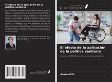 Buchcover von El efecto de la aplicación de la política sanitaria