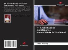 Couverture de IT: A word about maintenance in a company environment