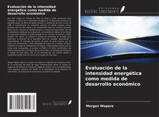 Buchcover von Evaluación de la intensidad energética como medida de desarrollo económico