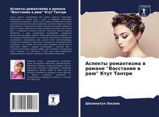 Couverture de Аспекты романтизма в романе "Восстание в раю" Ктут Тантри
