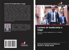 Portada del libro de Lezioni di leadership e leggi