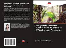 Bookcover of Analyse du tourisme durable dans la province d'Utcubamba, Amazonas