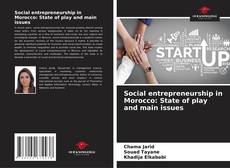 Couverture de Social entrepreneurship in Morocco: State of play and main issues