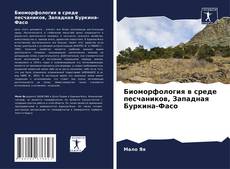 Portada del libro de Биоморфология в среде песчаников, Западная Буркина-Фасо