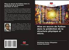 Mise en œuvre de Python dans la prédiction de la structure physique et micro. kitap kapağı