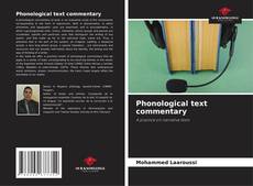 Bookcover of Phonological text commentary