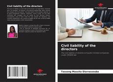Couverture de Civil liability of the directors