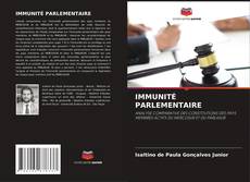Buchcover von IMMUNITÉ PARLEMENTAIRE