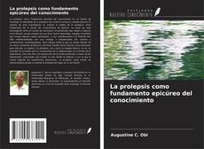 Buchcover von La prolepsis como fundamento epicúreo del conocimiento