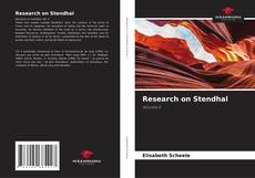 Capa do livro de Research on Stendhal 