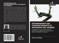 Bookcover of DETERMINANTI DEL COMPORTAMENTO DI RISPARMIO DEI MEMBRI