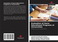 Copertina di Evaluation of Socio-Educational Programs at Universities