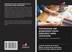 Capa do livro de Valutazione dei programmi socio-educativi nelle università 