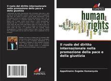 Capa do livro de Il ruolo del diritto internazionale nella promozione della pace e della giustizia 