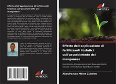 Capa do livro de Effetto dell'applicazione di fertilizzanti fosfatici sull'assorbimento del manganese 