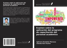 Buchcover von Examen sobre la aplicación del programa de capacitación del personal académico