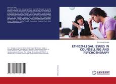 Buchcover von ETHICO-LEGAL ISSUES IN COUNSELLING AND PSYCHOTHERAPY