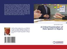 Copertina di A Critical Examination of Hate Speech in Nigeria