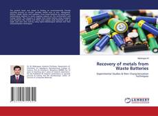Copertina di Recovery of metals from Waste Batteries